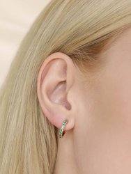 Colorful Crystal Huggie Earrings