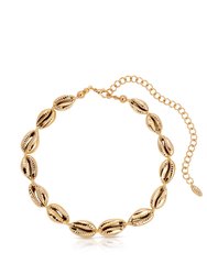 Cowrie Shell 18k Gold Plated Necklace - Gold