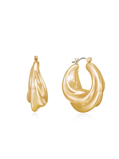 Ettika Crescent Swirl Hoop Earrings product