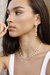 Crystal And 18k Gold Plated Bamboo Eyelet Collar Necklace