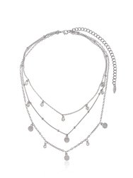 Crystal Detailed Triple Layer Necklace