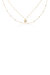 Crystal Disc 18k Gold Plated Layered Necklace Set