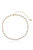 Crystal Disc And 18k Gold Plated Link Necklace - Crystals