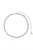 Crystal Disc And 18k Gold Plated Link Necklace