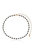 Crystal Disc And 18k Gold Plated Link Necklace - Sapphire Crystals
