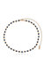 Crystal Disc And 18k Gold Plated Link Necklace - Sapphire Crystals