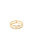 Crystal Double Illusion 18k Gold Plated Ring - Gold