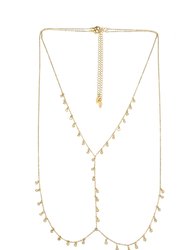 Crystal Fringe Body Chain in Gold