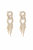 Crystal Gatsby 18k Gold Plated Statement Earrings