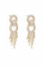 Crystal Gatsby 18k Gold Plated Statement Earrings