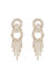 Crystal Gatsby 18k Gold Plated Statement Earrings - Gold