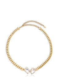 Crystal Gem 18k Gold Plated Necklace - 18k Gold Plated