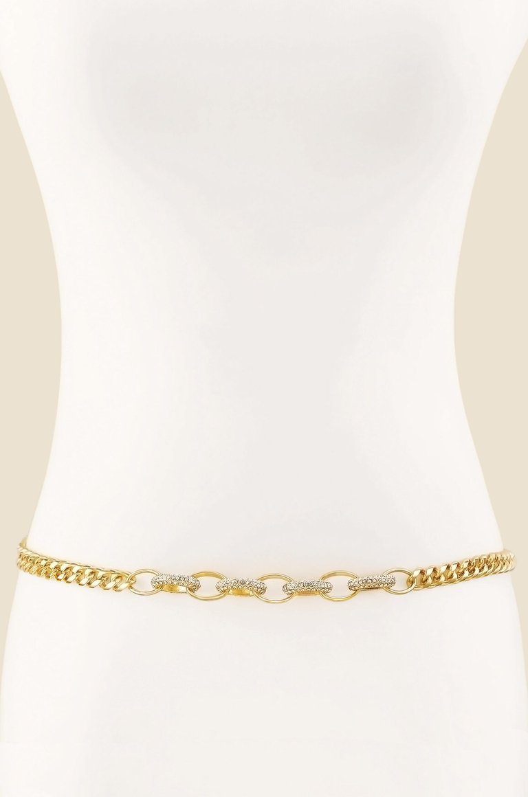 Crystal Interlocking Loops Chain Belt