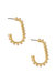 Crystal Link 18k Gold Plated Statement Earrings