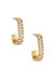Crystal Link 18k Gold Plated Statement Earrings