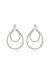 Crystal Serenity 18k Gold Plated Dangle Earrings - Gold