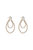 Crystal Serenity 18k Gold Plated Dangle Earrings