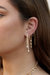 Crystal Sun Shower 18k Gold Plated Dangle Earrings