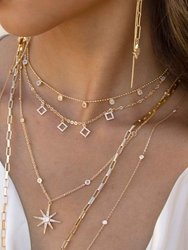 Crystaline 18k Gold Plated Necklace Set