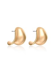 Curved Stud Earrings