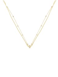 Dainty Chains 18k Gold Plated Necklace