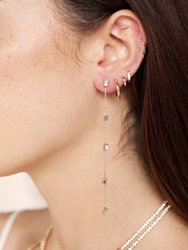 Dainty Statement Crystal Dangle Earrings