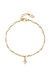 Day Dreamer 18k Gold Plated Anklet With Crystal Charm - Gold