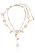 Deep Water Pearl 18k Gold Plated Lariat Necklace