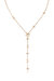 Delicate Celestial Lariat Necklace -  Clear Crystals