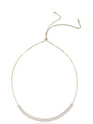 Delicate Crystal Statements 18k Gold Plated Adjustable Necklace - Gold