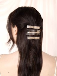 Disco Doll Crystal Barrette Set