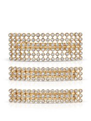 Disco Doll Crystal Barrette Set - Clear Crystals