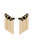 Dolled Up Three-In-One 18k Gold Plated Ear Crawlers - Black Crystals