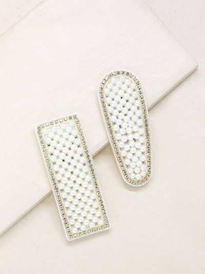 Ettika Dolly Pearl and Crystal Clip Set product
