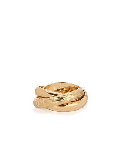 Ettika Don't Get It Twisted 18k Gold Plated Gold Ring product