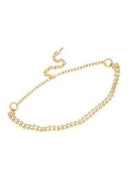 Double Ball Chain Gold Belt