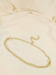 Double Ball Chain Gold Belt - Gold