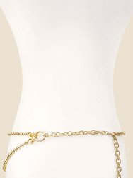 Double Ball Chain Gold Belt