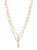 Double Layered Crystal Pendant Necklace - Gold