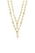 Double Layered Crystal Pendant Necklace