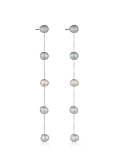 Ettika Dripping Pearl Delicate Drop Earrings product