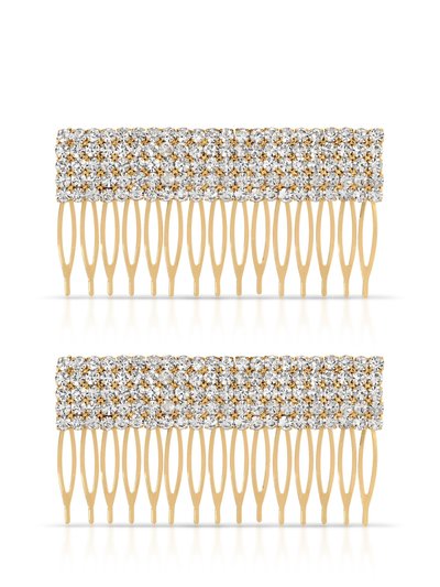 Ettika Dynasty Hair Comb Set In Crystal product
