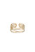 Easy Twists 18k Gold Plated Ring - Gold