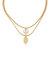 Eternal Love 18k Gold Plated Layered Chain Necklace