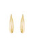 Everyday Oval 18k Gold Plated Hoop Earrings