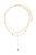 Evil Eye Layered 18k Gold Plated Lariat Necklace Set