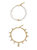 Faithful Pearl And 18k Gold Plated Chain Bracelet Set - Gold