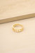 Femme Crystal Dotted 18k Gold Plated Ring - 18kt Gold Plated