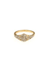 Femme Fatale Crystal 18k Gold Plated Ring