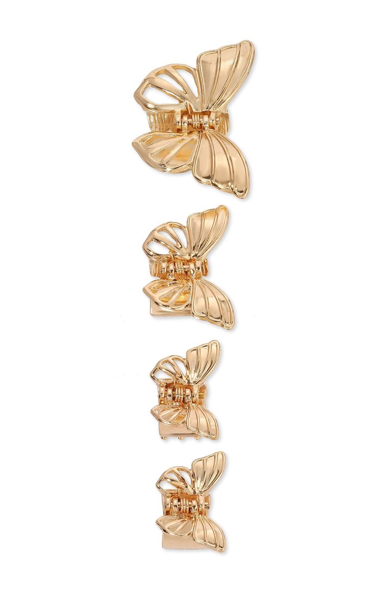 Flight Of The Butterfly Golden Clip Set - Gold